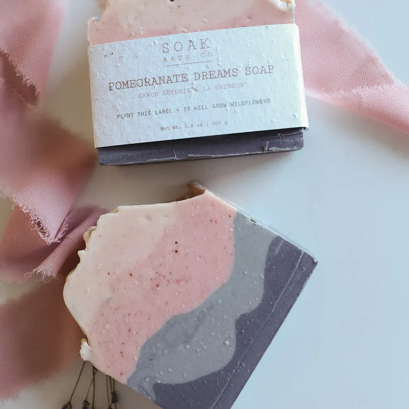 Soak Bath Co Pomegranate Dreams Soap Bar