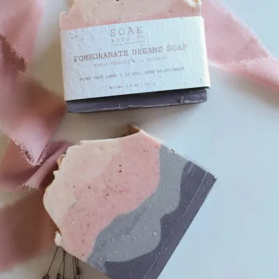 Soak Bath Co Pomegranate Dreams Soap Bar