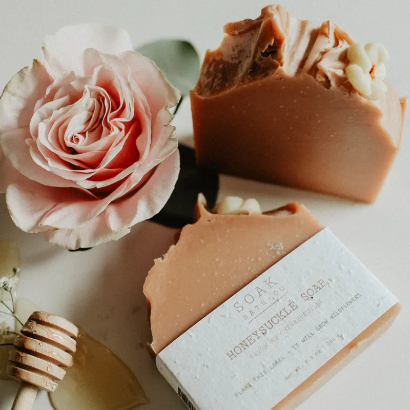 Soak Bath Co Honeysuckle Soap Bar
