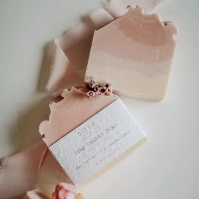 Soak Bath Co Very Cherry Soap Bar