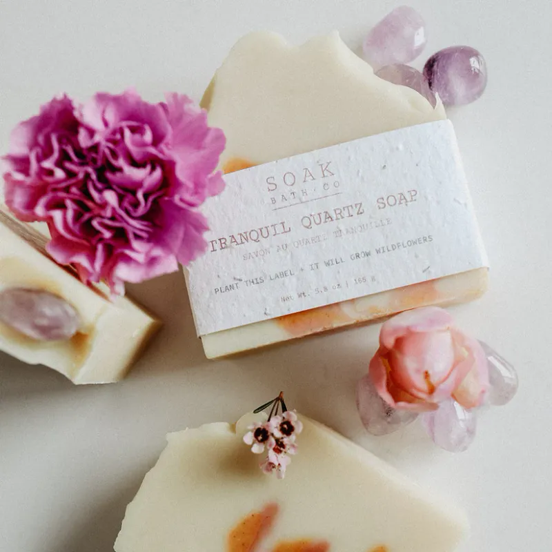 Soak Bath Co Tranquil Quartz Soap Bar