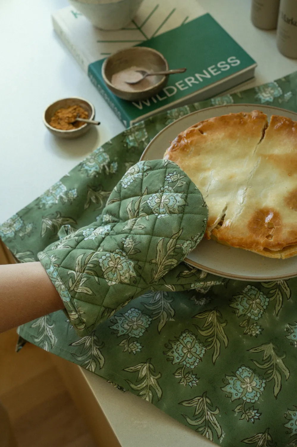 Indaba Block Print Oven Mitt Elowen