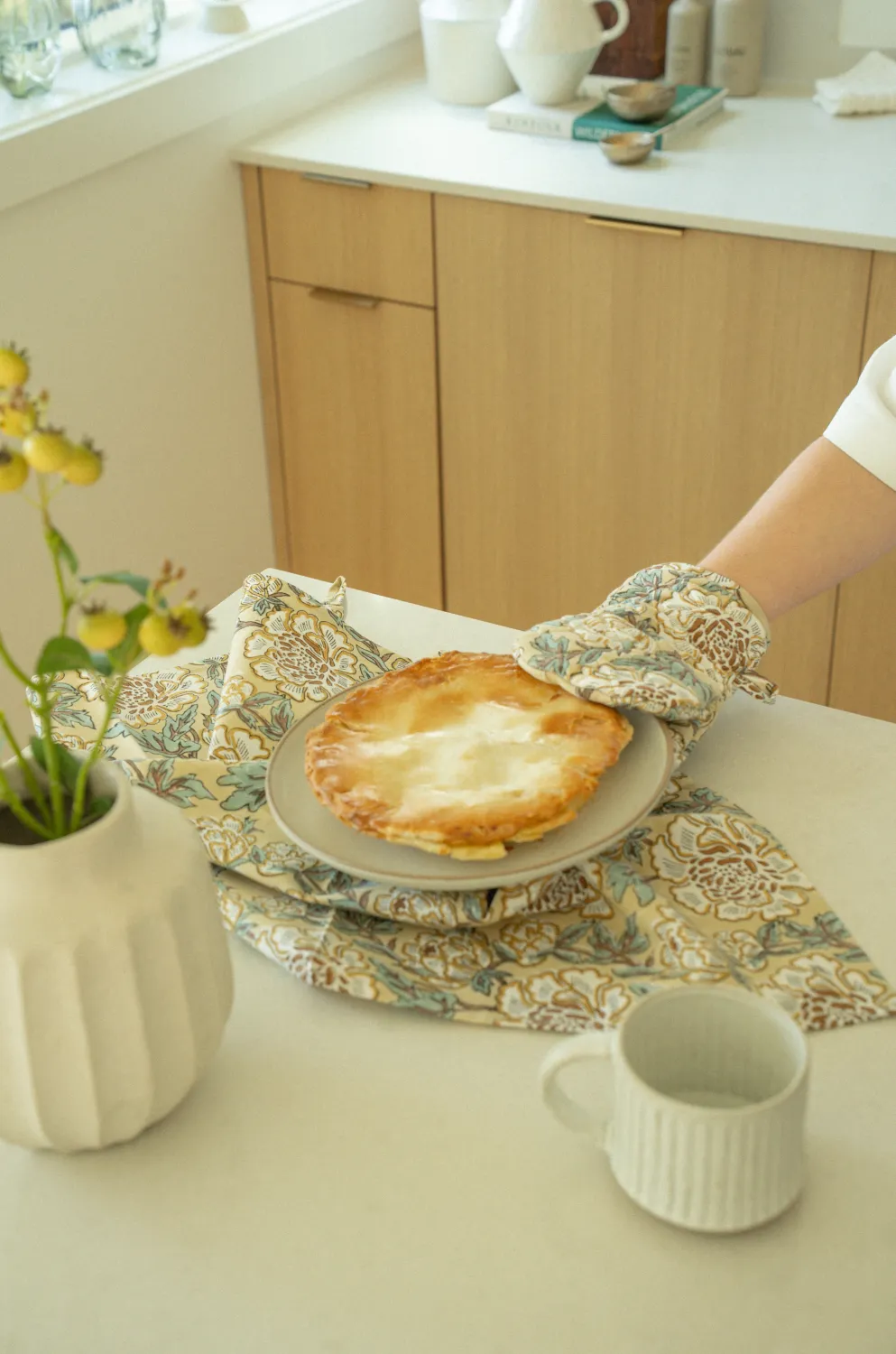 Indaba Block Print Oven Mitt Lirien