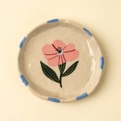 Indaba Flora Pottery Mini Dish Rose Medium