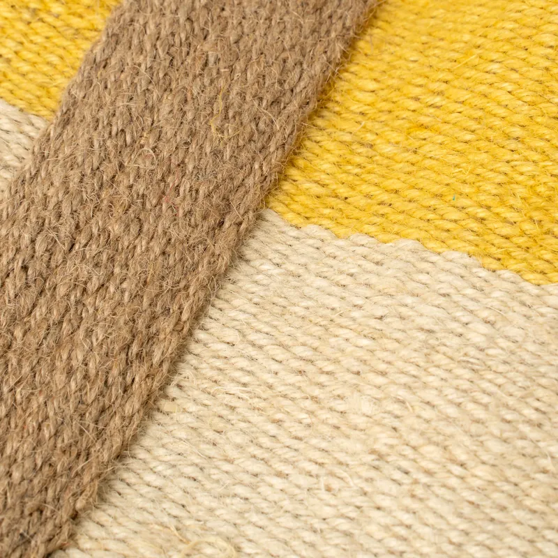 Indaba Jute Basket Bag Yellow