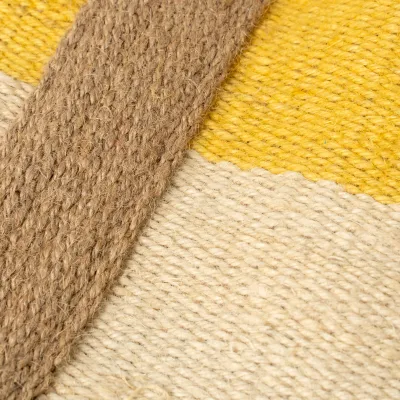 Indaba Jute Basket Bag Yellow