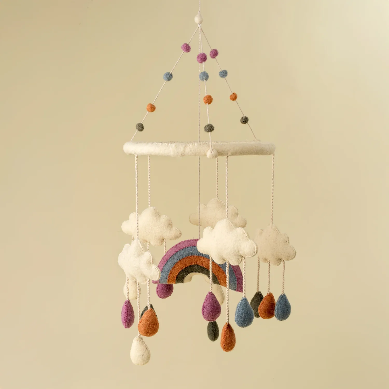 Indaba Rainbow Felt Mobile