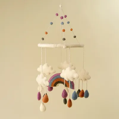 Indaba Rainbow Felt Mobile