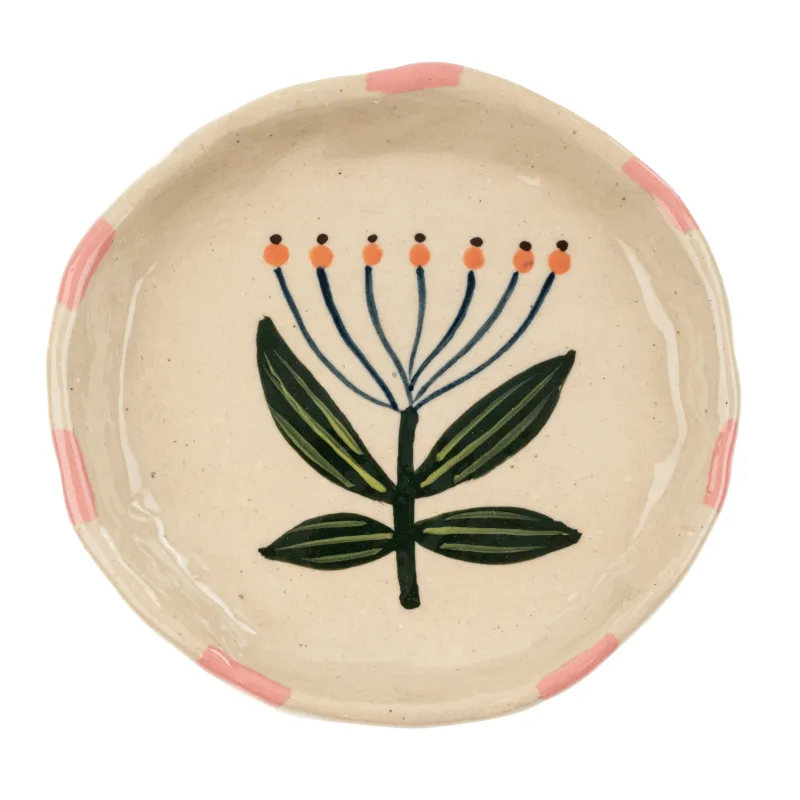 Indaba Flora Pottery Mini Dish Lotus Small
