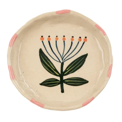 Indaba Flora Pottery Mini Dish Lotus Small