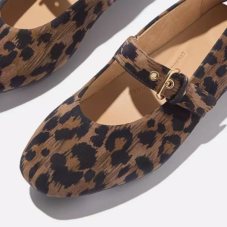 FitFlop Delicato Leopard Mary Janes