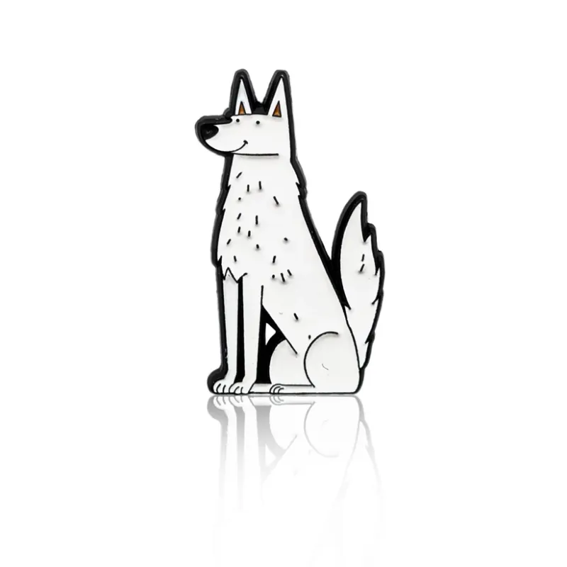 Tall White Dog PinBox