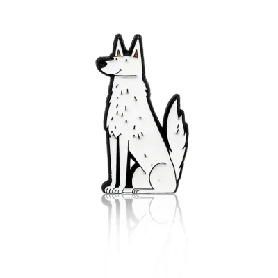 Tall White Dog PinBox