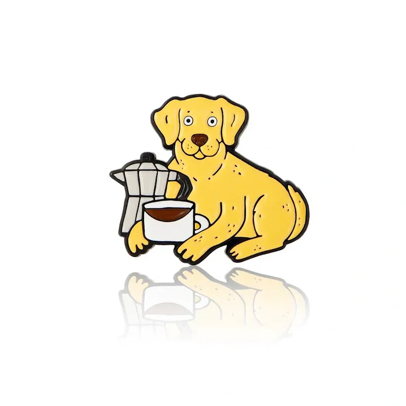 Coffee Lover Labrador PinBox