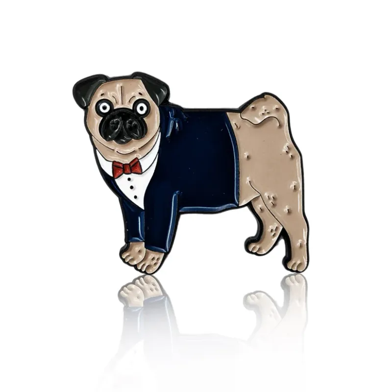 Pug in Tuxedo PinBox