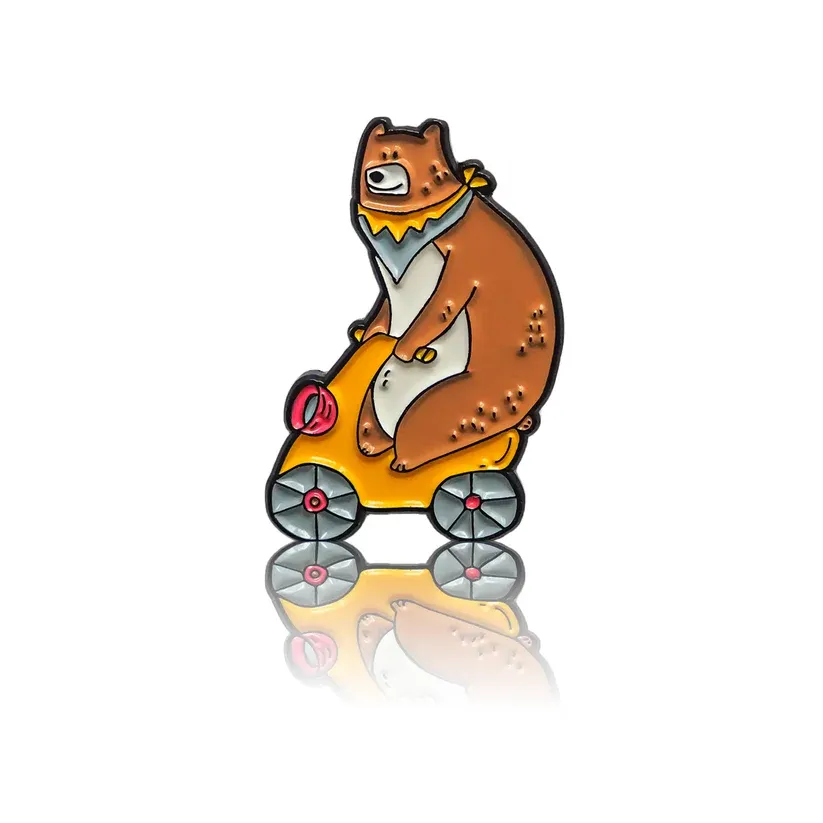 Bear on a Scooter PinBox