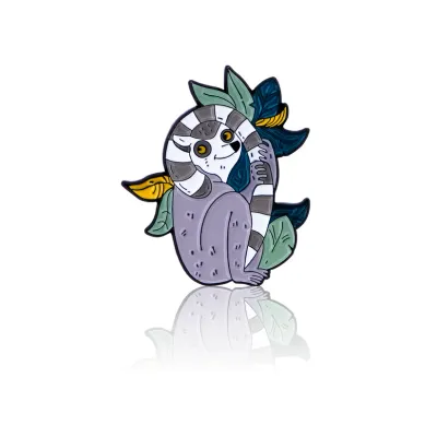 Lemur with Leaves PinBox