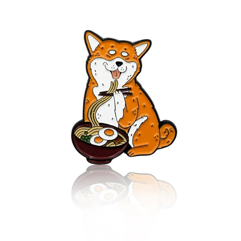 Shiba with Ramen PinBox