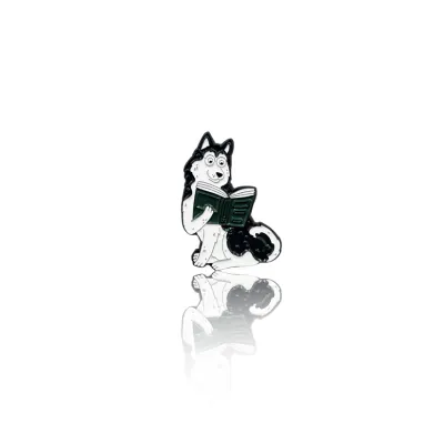 Bookish Husky PinBox