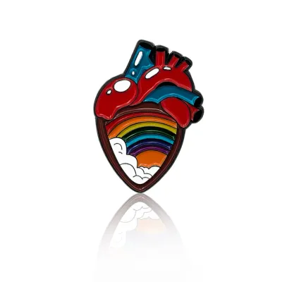 Queer Heart Rainbow PinBox