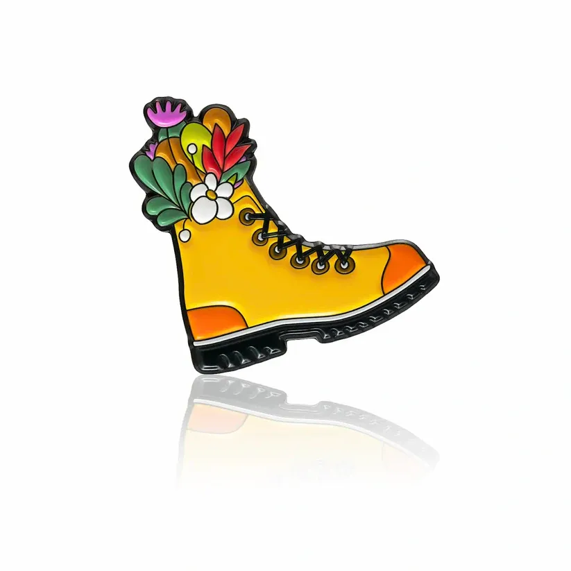 Floral Hiking Boot PinBox