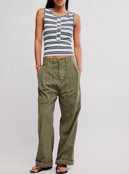 Free People Clover Dropped Trouser Adventurer