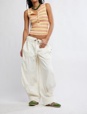 Free People Jamie Henley Stripe Butter Yellow Comb