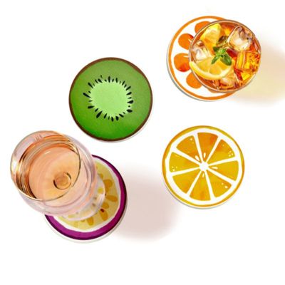 BIA Tropical Fruit Coasters Set of 4