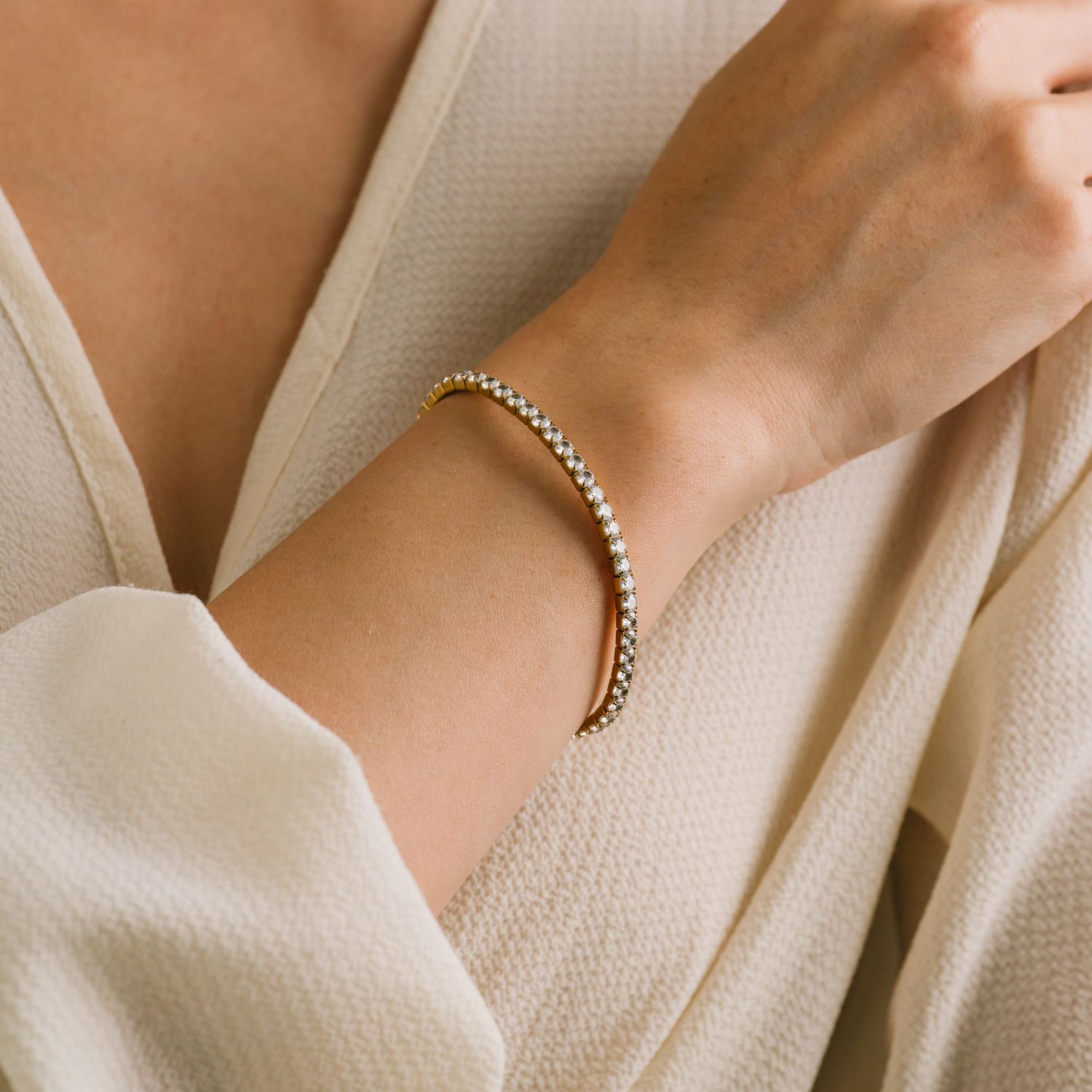 Lover's Tempo Waterproof Stretch Cz Tennis