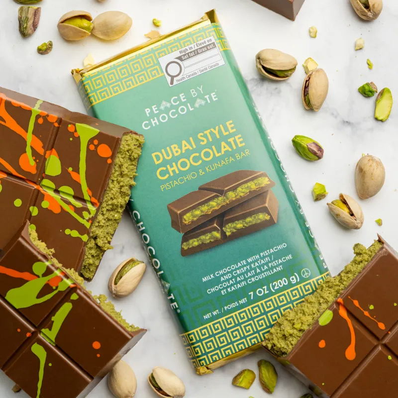 Peace by Chocolate Dubai Style Chocolate Bar Peace by Chocolate Dubai Style Chocolate Bar