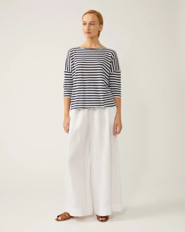 Naif Seina Sweater Navy/White