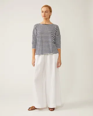 Naif Seina Sweater Navy/White Naif Seina Sweater Navy/White