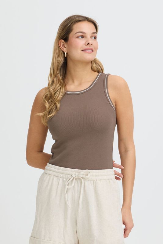Fransa FRHozana Top Mountain Trail White Stripe