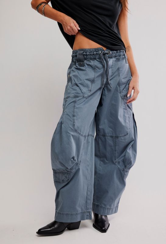 Free People Onset Parachute Pant Steel