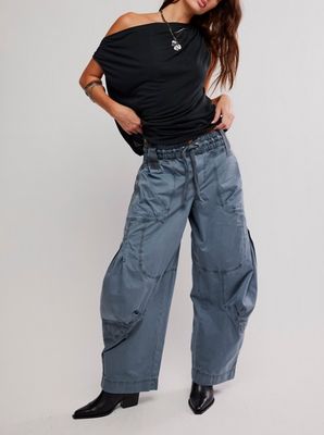 Free People Onset Parachute Pant Steel