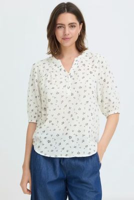 Fransa FRBobbi Blouse Cream Floral
