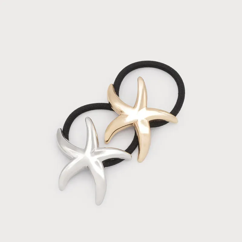Caracoal Duo of Elastics Metal Starfish Caracoal Duo of Elastics Metal Starfish
