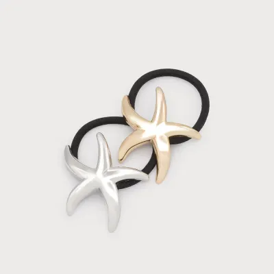 Caracoal Duo of Elastics Metal Starfish Caracoal Duo of Elastics Metal Starfish