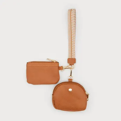 Caracoal Camel Small Coins Purse with Guitar Strap