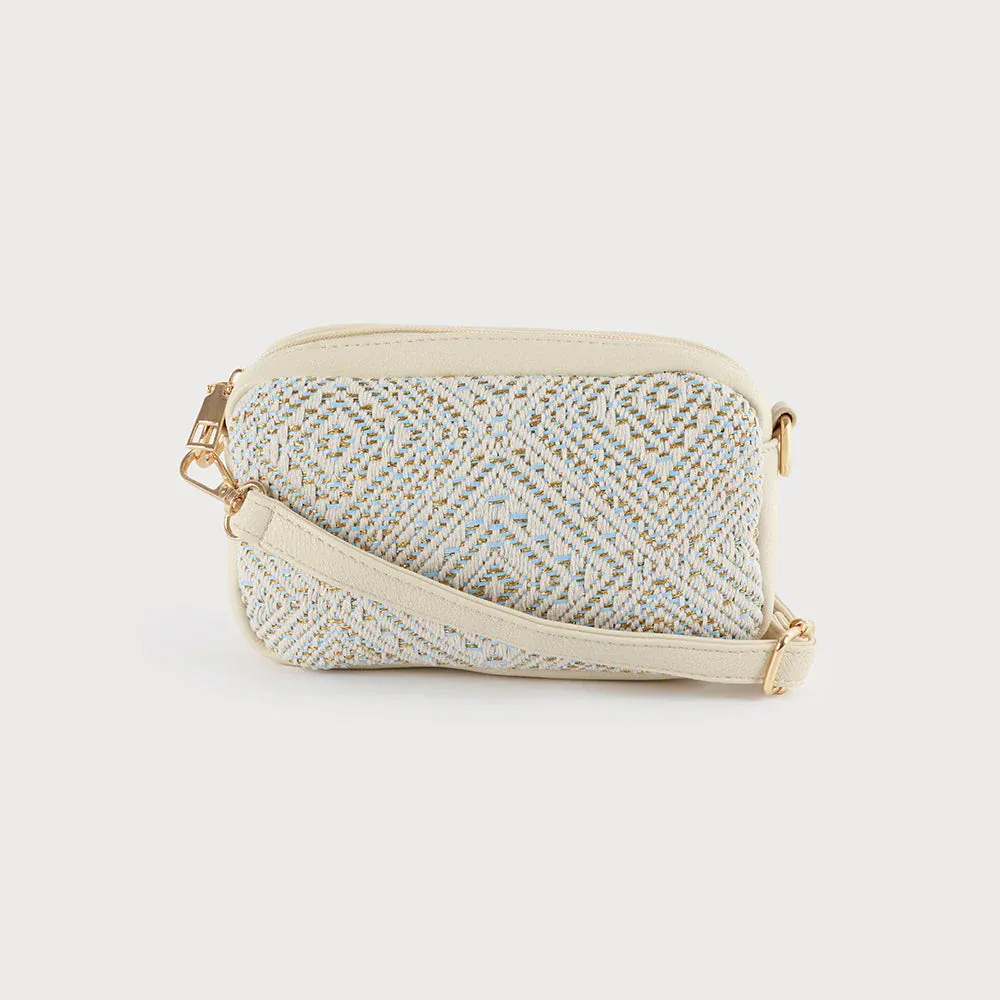 Caracoal Sky Mix Rafia Small Crossbody