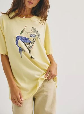 Free People Best Coast Tee Mermaid Combo