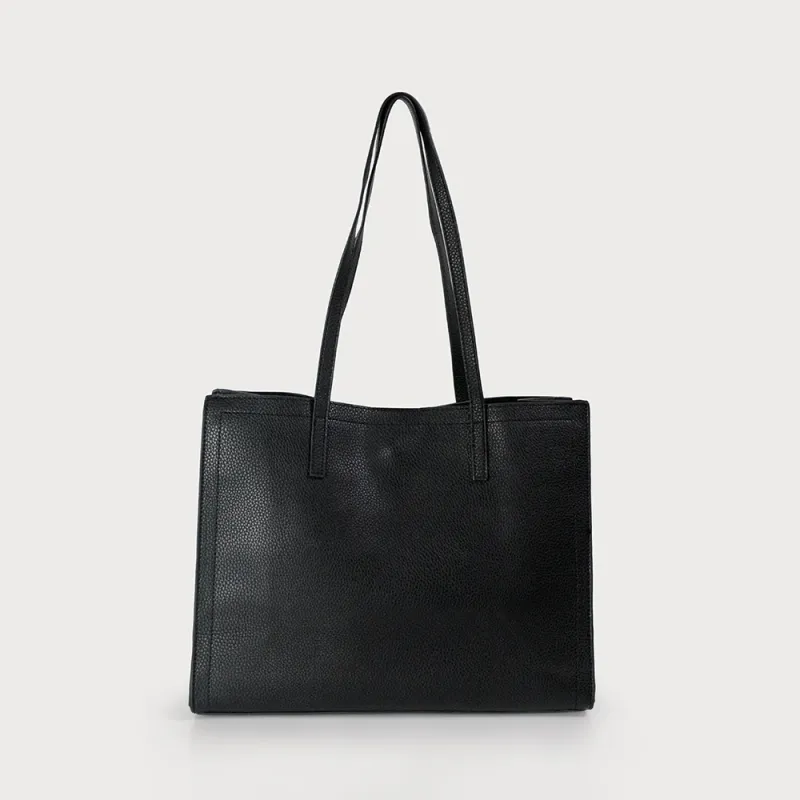 Caracoal Black Large Tote Bag