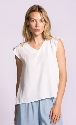 Pink Martini Lizzy White Top