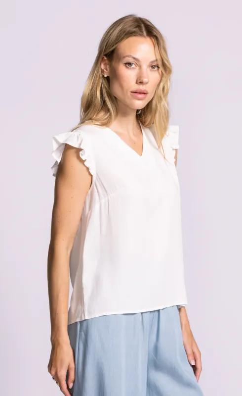 Pink Martini Lizzy White Top