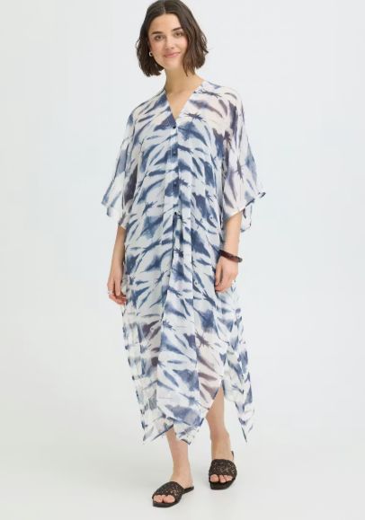 Fransa FRNatala Kaftan Neuvean Navy Tie Dye