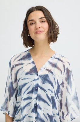 Fransa FRNatala Kaftan Neuvean Navy Tie Dye