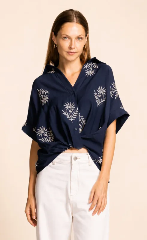 Pink Martini Reese Navy Top