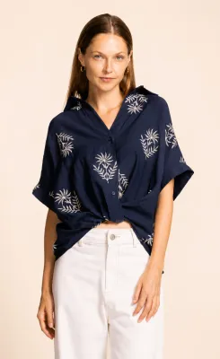 Pink Martini Reese Navy Top