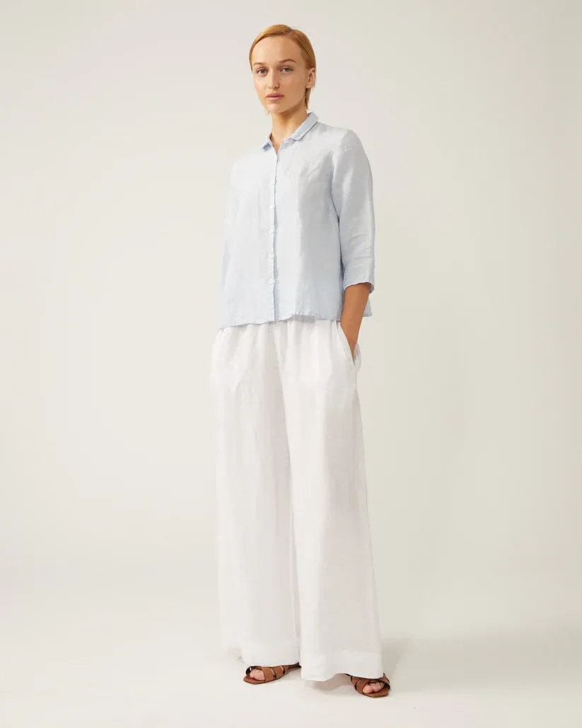 Naif Pippa Blouse Chambray Light Blue