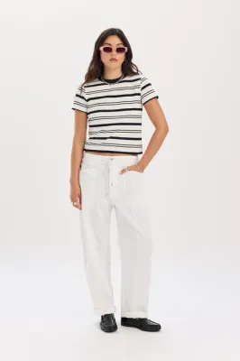 Daze Villa Drawstring Barrel Leg Lamb